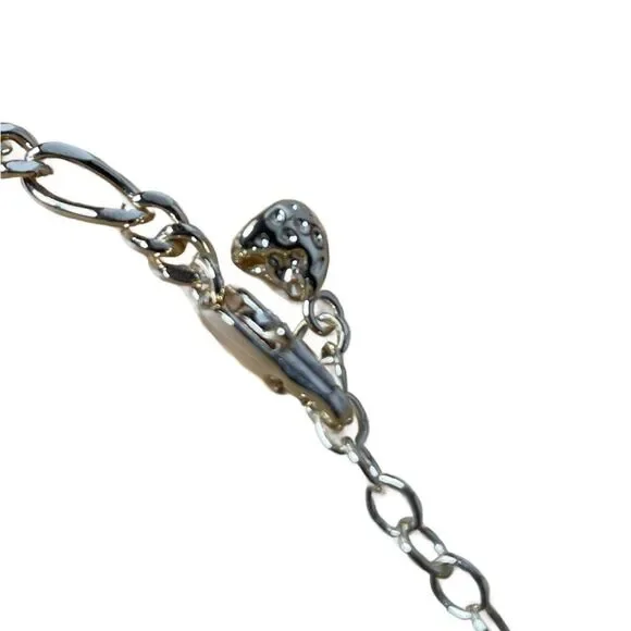 Gold Initial 'K' Pendant Double Necklace w/Faux Diamonds Costume Jewelry - Picture 13 of 14